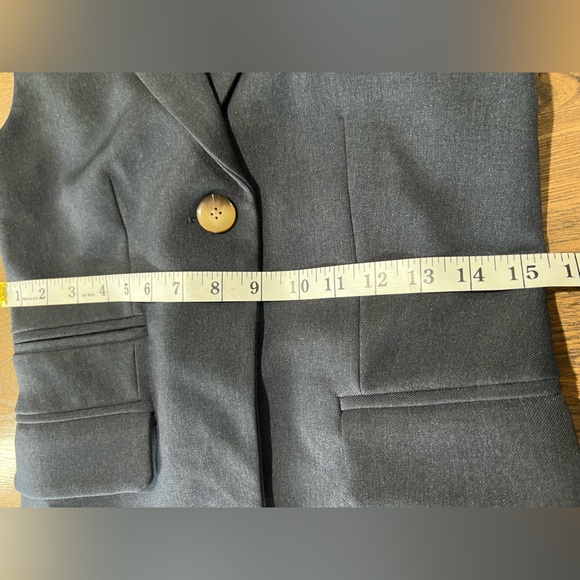 MARE MARE X ANTHROPOLOGIE Navy Long VEST Size XS - Picture 12 of 16